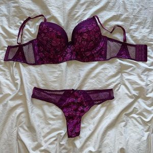 Two piece bra and panty set